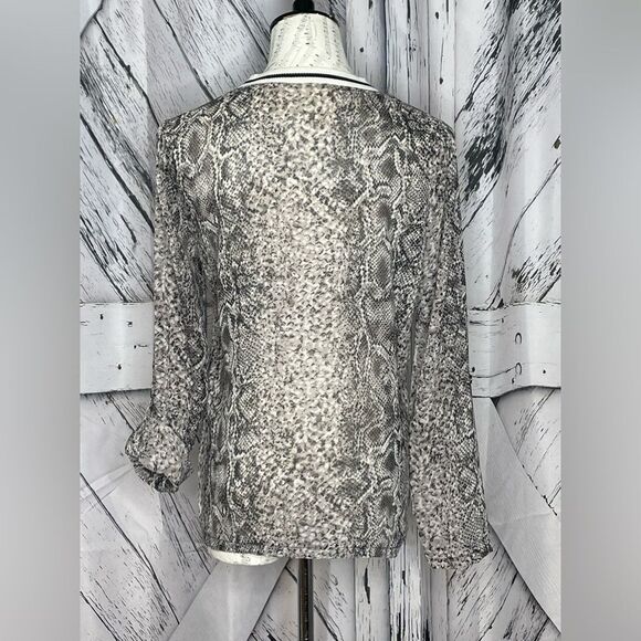 BLVD Snake Print Top S - Picture 4 of 7
